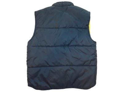 Vintage 1980s Men's Reversible Puffer Vest with Snap Buttons - Thumbnail 2