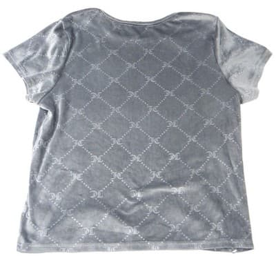 Juicy Couture Velour Shorts Grey All Over JC Logo Sleepwear Loungewear Women XL - Thumbnail 4