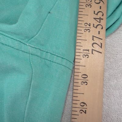 NWT-Jones Wear Sport Women Teal Green Wide Leg Cotton Pants 100% Cotton Size 16 - Thumbnail 6