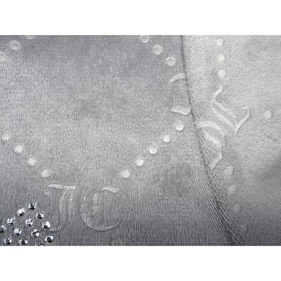Juicy Couture Velour Shorts Grey All Over JC Logo Sleepwear Loungewear Women XL - Thumbnail 7