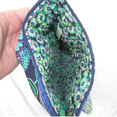 Vera Bradley Quilted Christmas Stocking Provencal Blue Green Purple Paisley - Thumbnail 6