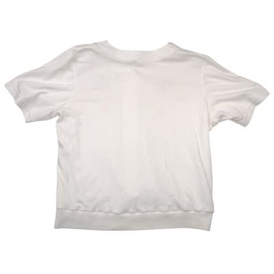 VTG Alfred Dunner Women White Floral Embroidered Button Front Short Sleeve Top L - Thumbnail 3