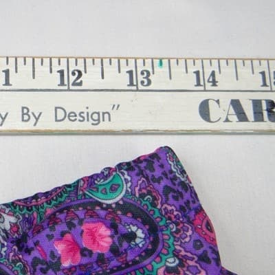 Vintage 80s Purple Paisley Skirt Set Short Sleeve Blazer Midi Skirt USA Size 14 - Thumbnail 10