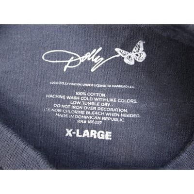Dolly Parton Rockstar Graphic Merch Black T Shirt Black X Large Womens - Thumbnail 2