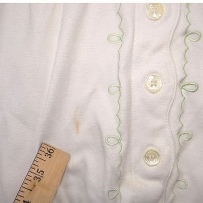 VTG Alfred Dunner Women White Floral Embroidered Button Front Short Sleeve Top L - Thumbnail 4