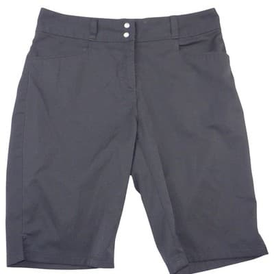 Adidas Mens Golf Shorts Black Size 2 Solid Polyester Performance Activewear