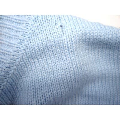 NO BOUNDARIES Light Blue Yin Yang Distressed Knit Cropped Sweater Women's XXL - Thumbnail 6