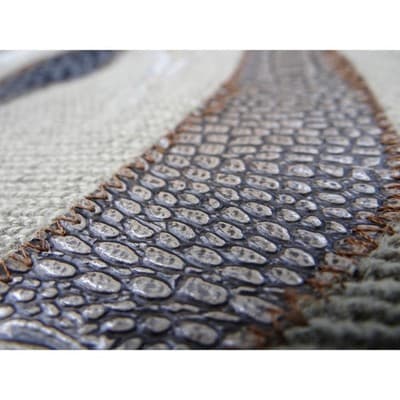 Vintage Unique Maurada Embellished Sweater Beige Knit Dolman Sleeve Women's M - Thumbnail 12