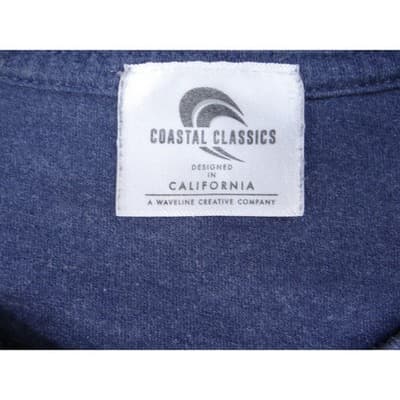 Coastal Classics Lake Tahoe California Mens T Shirt Navy Blue Graphic Tee - Thumbnail 2