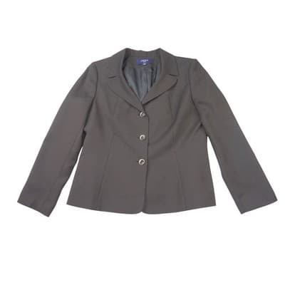 Jones Wear Suit Womens 14 Brown Blazer Skirt Set Micro Texture Professional 2pc - Thumbnail 2