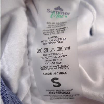 Summer Mae Womens Ribbed Henley One Piece Swimsuit Blue Size S Button Front - Thumbnail 2