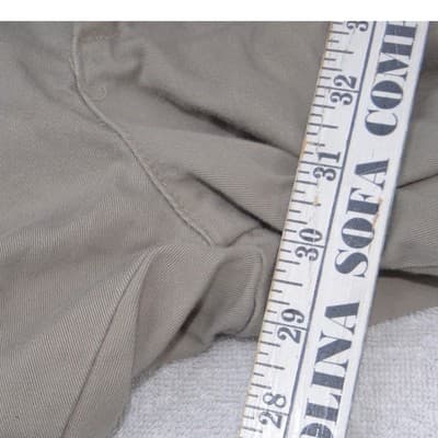 Lee Mens Custom Fit Waistband Khaki Chino Pants Tan 40x32 - Thumbnail 6