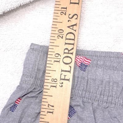 Old Navy Womens Small Gray American Flag Pajama Shorts Patriotic - Thumbnail 7
