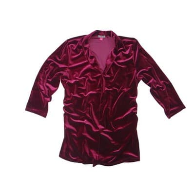 Vince Camuto Burgundy Velvet Ruched Tunic Womens XL - Thumbnail 4