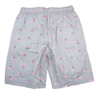 Old Navy Womens Small Gray American Flag Pajama Shorts Patriotic - Thumbnail 4