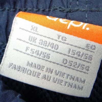 Nike Mens XL Track Pants Navy Blue Mesh Lined Side Zip Windbreaker Warmup - Thumbnail 3
