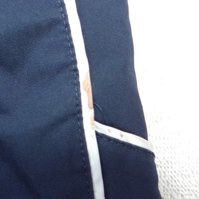 Nike Mens XL Track Pants Navy Blue Mesh Lined Side Zip Windbreaker Warmup - Thumbnail 7