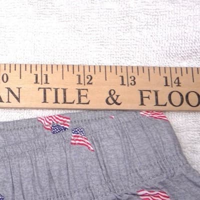Old Navy Womens Small Gray American Flag Pajama Shorts Patriotic - Thumbnail 5
