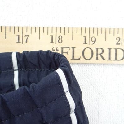 Nike Mens XL Track Pants Navy Blue Mesh Lined Side Zip Windbreaker Warmup - Thumbnail 8