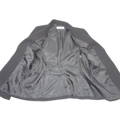 Tahari Arthur S. Levine Womens Black Two Button Tailored Blazer Jacket Size 12 - Thumbnail 2