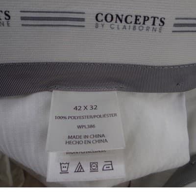 Concepts by Claiborne Beige Straight Leg Trousers Mens 42x31 Flat Front Pants - Thumbnail 2