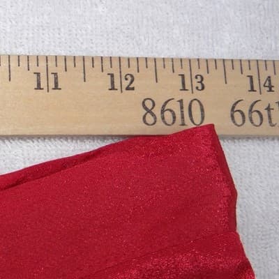 Vintage Galina Red Satin Polka Dot Jacquard Top and Midi Skirt Set Size 10 - Thumbnail 11