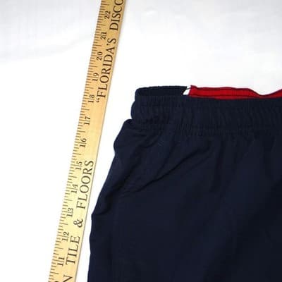 Boca Classics Men's Navy Blue Athletic Swim Trunks Size Medium - Thumbnail 5