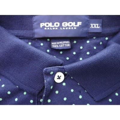 Polo Golf Ralph Lauren XXL Navy Polka Dot Shirt - Thumbnail 3