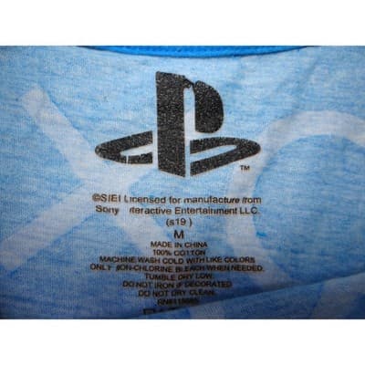 Mens Blue Playstation Graphic T Shirt Size Medium - Thumbnail 2