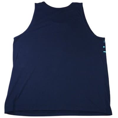 Old Navy Mens Navy Tropical Leaf Print Tank Top XL Soft Washed Athletic - Thumbnail 3