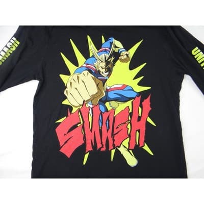 Hot Topic MHA All Might United States of Smash Long Sleeve Shirt Men's M - Thumbnail 4