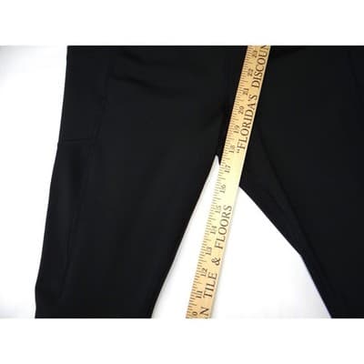 AVIA Women Black Athletic Capris Leggings Size L G 12 14 - Thumbnail 4