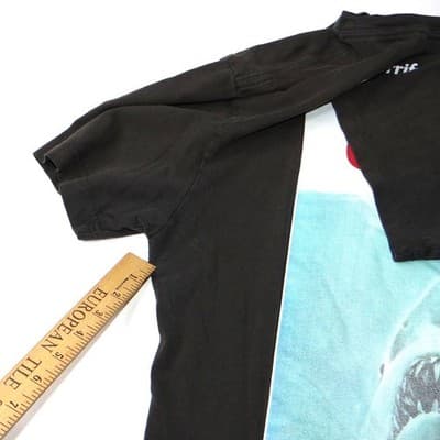 Mens Jaws Movie T Shirt Black Size Medium Graphic Tee - Thumbnail 5