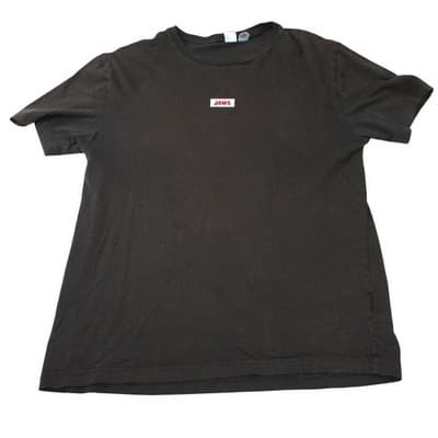 Mens Jaws Movie T Shirt Black Size Medium Graphic Tee