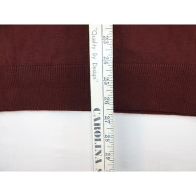 NWT-Blue Ocean Mens Burgundy Argyle V Neck Sweater Vest XL Acrylic Sleeveless - Thumbnail 6