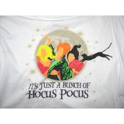 Kids Old Navy Disney Hocus Pocus Graphic Cropped T Shirt Size L 10 12 - Thumbnail 4