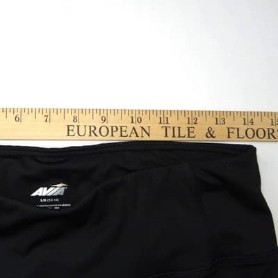 AVIA Women Black Athletic Capris Leggings Size L G 12 14 - Thumbnail 5
