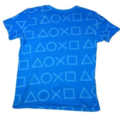 Mens Blue Playstation Graphic T Shirt Size Medium - Thumbnail 3