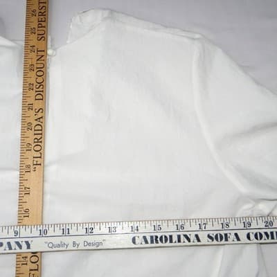 Vintage REGAL Womens White Short Sleeve Top Made USA Size Large Classic - Thumbnail 7