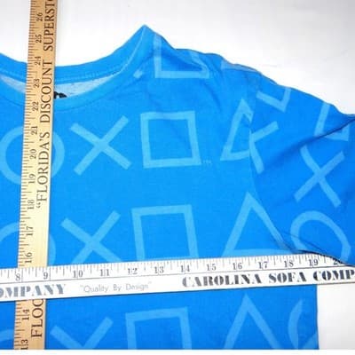 Mens Blue Playstation Graphic T Shirt Size Medium - Thumbnail 5