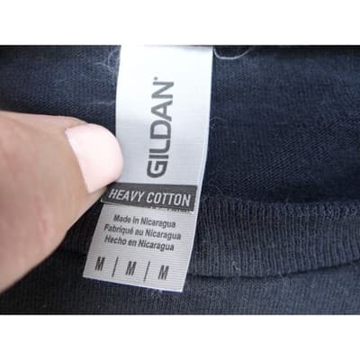 Gildan Heavy Cotton Black Malt Whiskey Graphic T-Shirt Men's Medium - Thumbnail 3