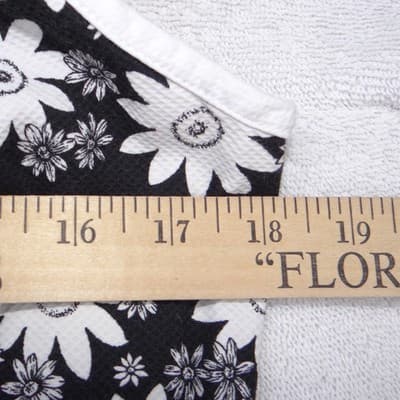 Ann Taylor Loft Womens 12P Black White Daisy Floral Canvas Sundress 2094 - Thumbnail 4