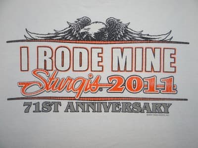 Sturgis 2011 71st Anniversary Motorcycle Rally T-Shirt - Thumbnail 3