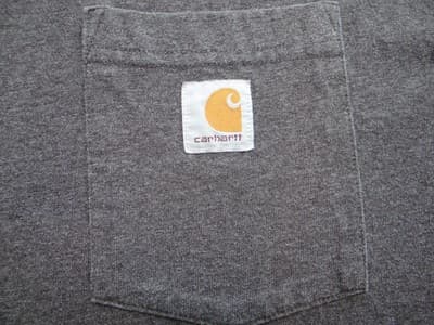 Carhartt Men's Loose Fit Pocket T-Shirt - Gray - Thumbnail 3