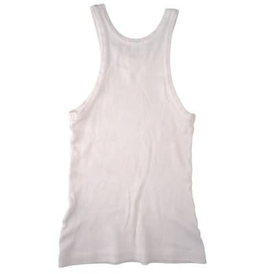 AGOLDE Ribbed Tank Top Ivory Off-White Racerback Scoop Neck Small - Thumbnail 3
