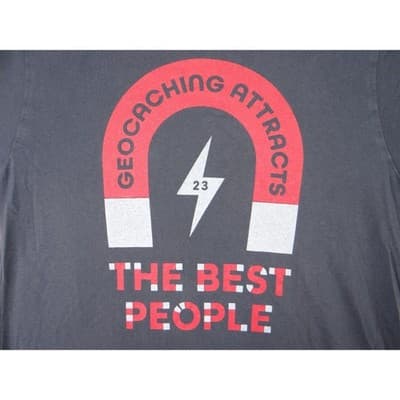 Bella Canvas Geocaching Graphic T Shirt The Best People Magnet Bolt Men Size S - Thumbnail 3