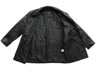 Men's Black Leather Jacket Medium Caribou Creek - Thumbnail 2