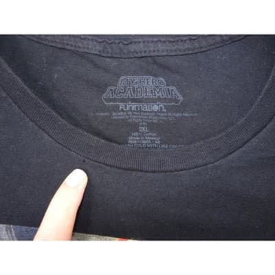My Hero Academia Anime T Shirt 2XL Black Graphic Print Funimation Shonen Jump - Thumbnail 2