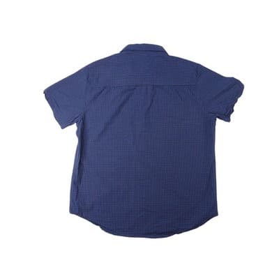 Vintage PlayStation Mens Large L Button Down Shirt Gingham Check Short Sleeve. - Thumbnail 5