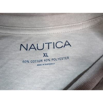 Nautica Sailin 83 Graphic T Shirt Gray XL Cotton Blend Short Sleeve Tee - Thumbnail 2